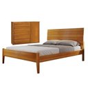 Ver imagem 1 de Conjunto Quarto de Casal Cama 140cm com Cômoda 5 Gavetas com Sapateira Unique
