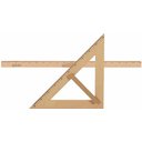 Ver imagem 5 de Kit Geométrico do Professor Mdf com Régua 1 Metro e Esquadro em Mdf 45 Graus Souza