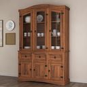 Ver imagem 1 de Cristaleira Balcão 3 Portas com Vidro 3 Gavetas com Oratório