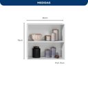 Ver imagem 3 de Balcão com Tampo 80cm 2 Portas Yescasa Unna Branco/Azul