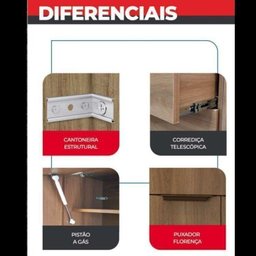 Cozinha Compacta 13 Peças 21 Portas 9 Gavetas Paris - 17