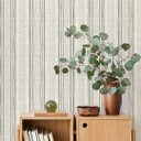 Ver imagem 3 de Papel de Parede Listrado com Efeito de Textura Linha - Rayas