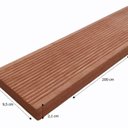 Ver imagem 4 de Deck de Eucalipto 9,5cmx200cmx2,1cm Régua de Deck Madeira do Brasil