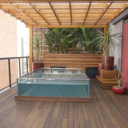 Deck de Eucalipto 2,1x9,5x200cm Régua de Deck - 3