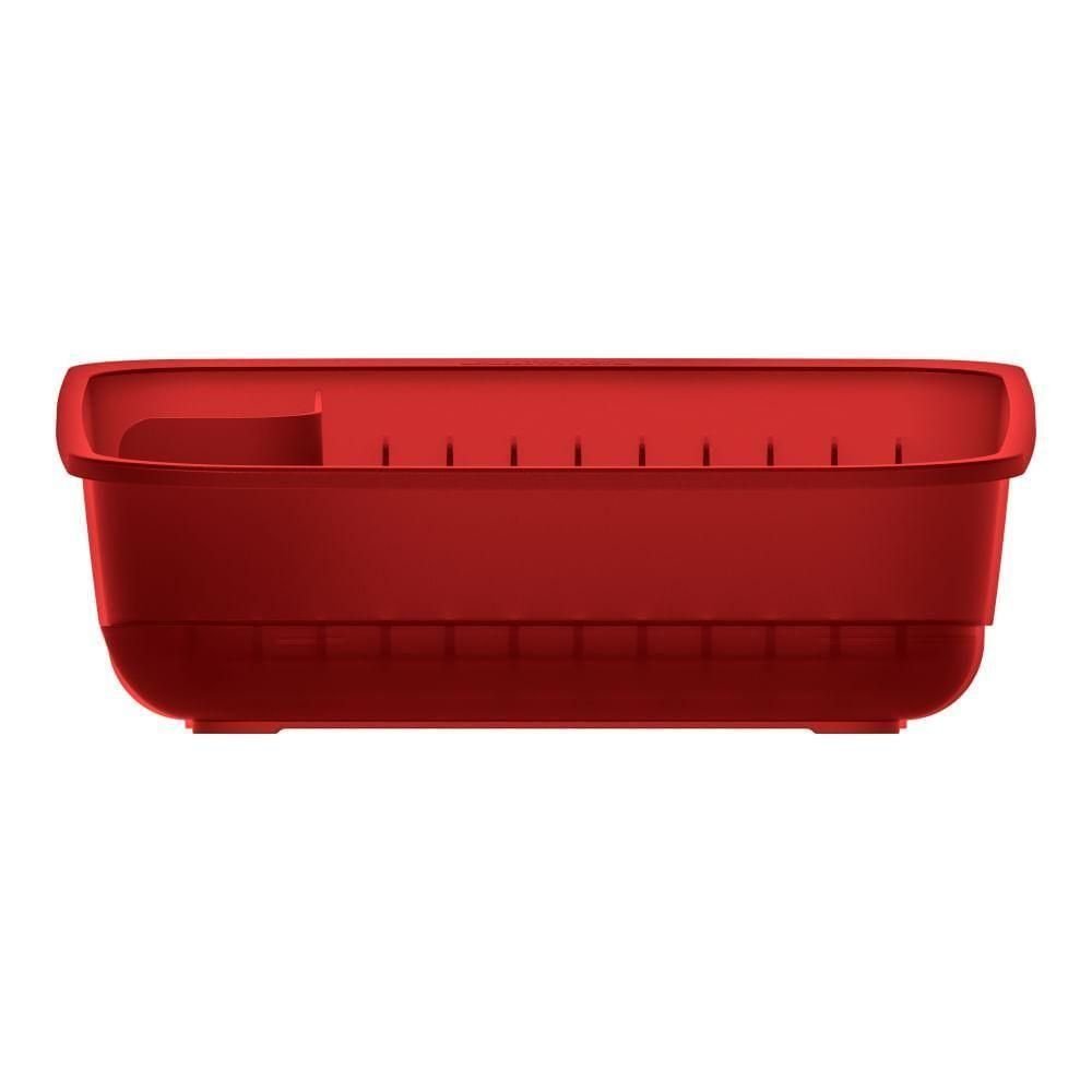 Escorredor de Louça Plástico Vermelho Utti Ordene