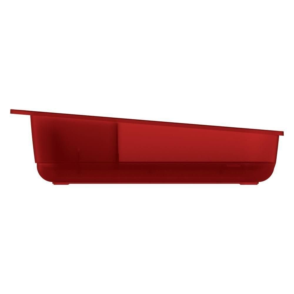 Escorredor de Louça Plástico Vermelho Utti Ordene - 3