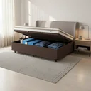 Ver imagem 1 de Cama Box Baú com Colchão de Molas Ensacadas Double Face Pillow Euro Alfa Probel Solteiro 88cm