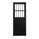 Ver imagem 3 de Porta Social Lambril Alumínio 2,10 X 90 Lado Esquerdo Preto