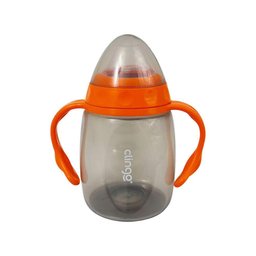 Copo com Alça e Bico de Silicone 220ml Laranja Clingo - 5