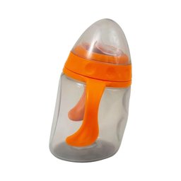 Copo com Alça e Bico de Silicone 220ml Laranja Clingo - 2