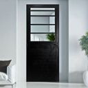 Ver imagem 1 de Porta Basculante Lambril Alumínio 2,10 X 80 Preto Hale Esquadrias Abertura Esquerda