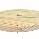 Ver imagem 1 de Tampo Redondo 30cm Madeira Maciça