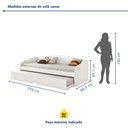 Ver imagem 3 de Conjunto 2 Bicama Solteiro Funny Iii Branco