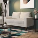 Ver imagem 4 de Conjunto Sofá 2 e 3 Lugares Bipartido Ascona Branco Off White