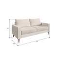 Ver imagem 6 de Conjunto Sofá 2 e 3 Lugares Bipartido Ascona Branco Off White