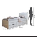 Ver imagem 6 de Conjunto 2 Cama Solteiro 5 Gavetas Júlia