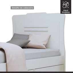 Conjunto 2 Cama Solteiro 5 Gavetas Júlia - 5