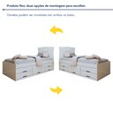 Ver imagem 4 de Conjunto 2 Cama Solteiro 5 Gavetas Júlia