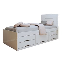 Conjunto 2 Cama Solteiro 5 Gavetas Júlia - 7