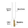 Kit 15 Mini Espetinho Duplo Churrasquinho Xixo 30cm Lâminas - 3