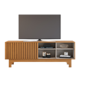 Ver imagem 1 de Rack Sereno para TV até 70" Porta de Correr Ripada:Cinamomo/Off