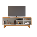 Ver imagem 2 de Rack Sereno para TV até 70" Porta de Correr Ripada:Cinamomo/Off