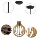 Ver imagem 6 de Pendente Bali E27 Rustico Mdf Restaurante Luz Sala Moderno