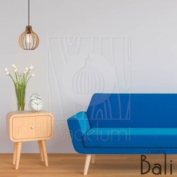 Pendente Bali E27 Rustico Mdf Restaurante Luz Sala Moderno - 9