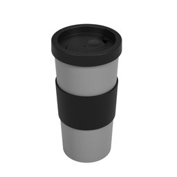 Copo Nutri com Tampa 500ml Cinza e Preto Coza - 1