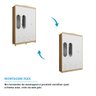 Guarda-roupa de Bebê 156,80cm 4 Portas com Janela 4 Gavetas 100% Mdf Maya Provençal Espresso Móveis - 6