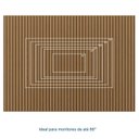 Ver imagem 5 de Painel Ripado para TV 86 Polegadas Planejado 280x230cm Aruá CabeCasa MadeiraOriginals Marrom/Jatobá