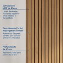 Ver imagem 6 de Painel Ripado para TV 86 Polegadas Planejado 280x230cm Aruá CabeCasa MadeiraOriginals Marrom/Jatobá