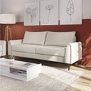 Ver imagem 3 de Conjunto Sofá 2 e 3 Lugares Bipartido Bienna Branco Off White