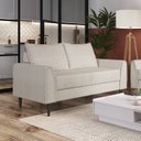 Ver imagem 2 de Conjunto Sofá 2 e 3 Lugares Bipartido Bienna Branco Off White