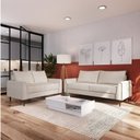 Ver imagem 1 de Conjunto Sofá 2 e 3 Lugares Bipartido Bienna Branco Off White