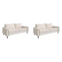 Ver imagem 4 de Conjunto Sofá 2 e 3 Lugares Bipartido Bienna Branco Off White