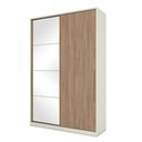 Ver imagem 2 de Guarda Roupa Solteiro Ambiente New Predileto Areia Jequitibá com Espelho - Henn