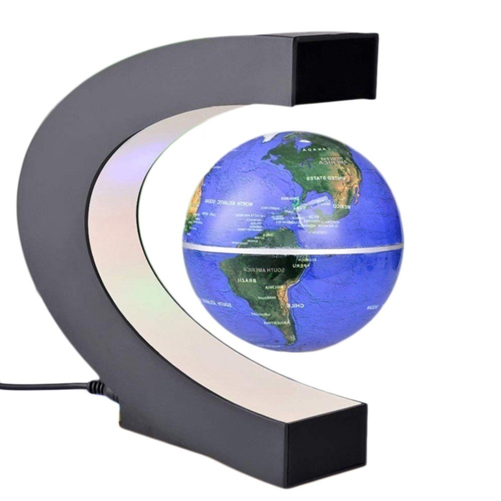 Globo Terrestre Flutuante Abajur Led Magnético Levitação Gira No Ar - 3