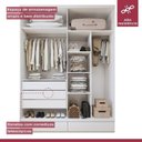 Ver imagem 7 de Conjunto 2 Guarda-Roupa 4 Portas 3 Gavetas 100% MDF Urbano