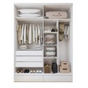 Ver imagem 3 de Conjunto 2 Guarda-Roupa 4 Portas 3 Gavetas 100% MDF Urbano