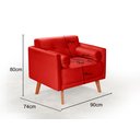 Ver imagem 3 de Poltrona Moderna Decoração Sala, Varanda, Recepção Luma