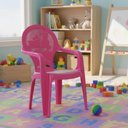 Ver imagem 2 de Cadeira Infantil Tramontina Rosa Encosto Vazado 56cm 24m+