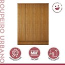 Ver imagem 6 de Conjunto 2 Guarda-Roupa 4 Portas 3 Gavetas 100% MDF Urbano