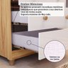 Cômoda de Bebê 120,30cm 1 Porta com Janela e 4 Gavetas 100% Mdf Maya Provençal Espresso Móveis - 11