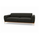 Ver imagem 3 de Sofá Cocie 2 Lugares 180cm Preto Acinzentado Linho Estrutura Madeira Sofá Home