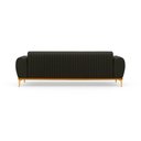 Ver imagem 2 de Sofá Cocie 2 Lugares 180cm Preto Acinzentado Linho Estrutura Madeira Sofá Home