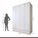 Ver imagem 5 de Conjunto 2 Guarda-roupa 4 Portas 3 Gavetas 100% Mdf Urbano