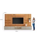 Ver imagem 3 de Estante Modular para TV até 75 Polegadas com LED Magnum Canela e Gris
