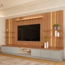 Ver imagem 7 de Estante Modular para TV até 75 Polegadas com LED Magnum Canela e Gris