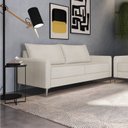 Ver imagem 2 de Conjunto Sofá 2 e 3 Lugares Bipartido Davos Branco Off White